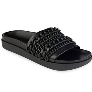KENDALL &KYLIE, Black Chain Embellished Sandals